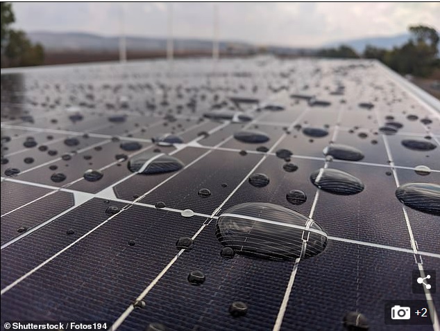 Rain of solar panels
